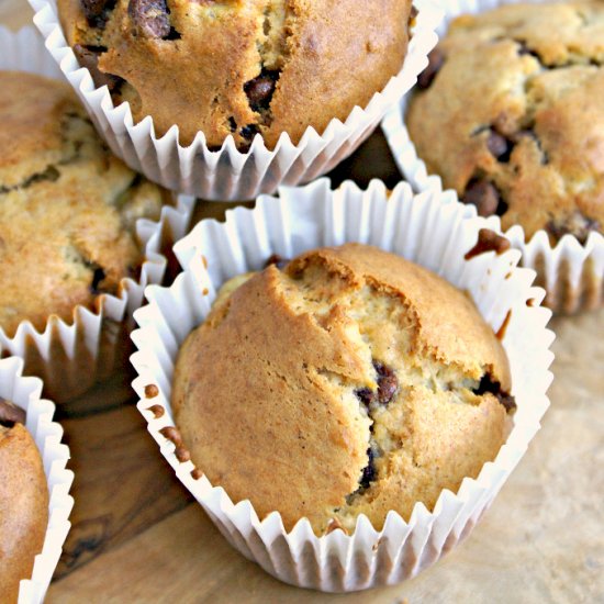 Banana and Chocolate Chip Muffins