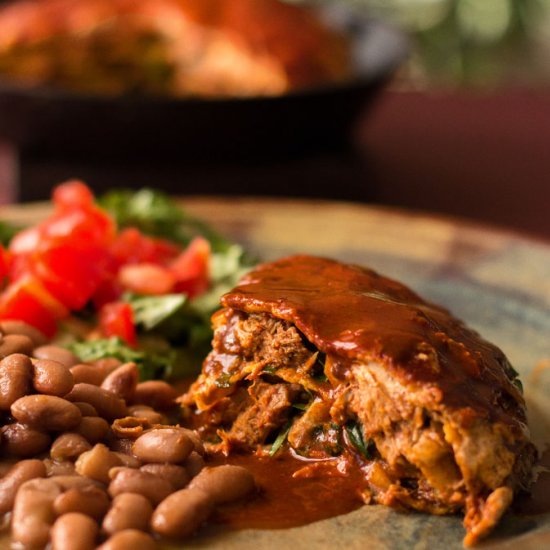 Carne Adovada Enchiladas