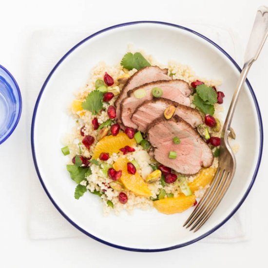 Roast Duck and Couscous Salad