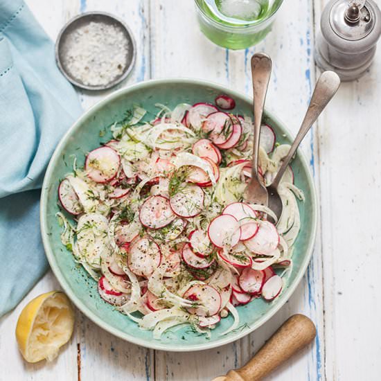 Fennel and radish salad