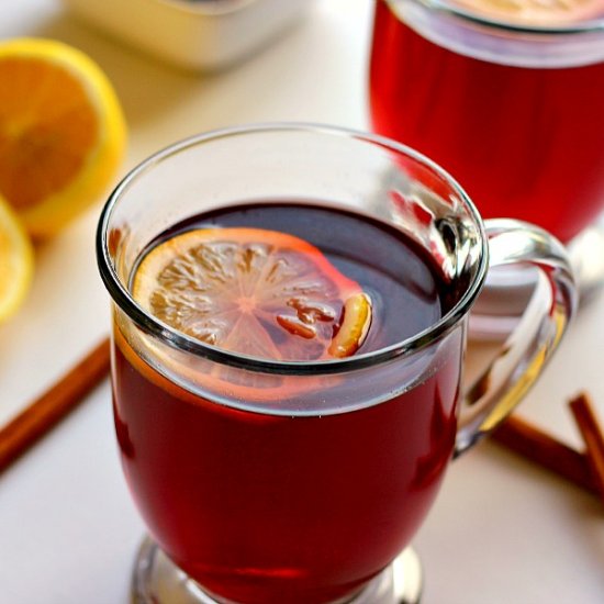 Slow Cooker Cranberry Spice Tea