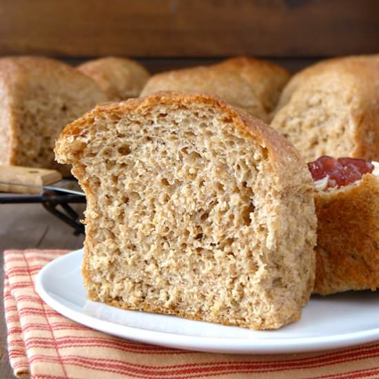 Pull-Apart Whole Grain Dinner Rolls