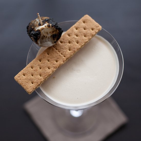 Barrel aged s’more martini