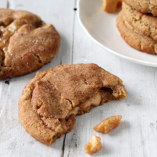 Caramel Apple Pie Stuffed Cookies