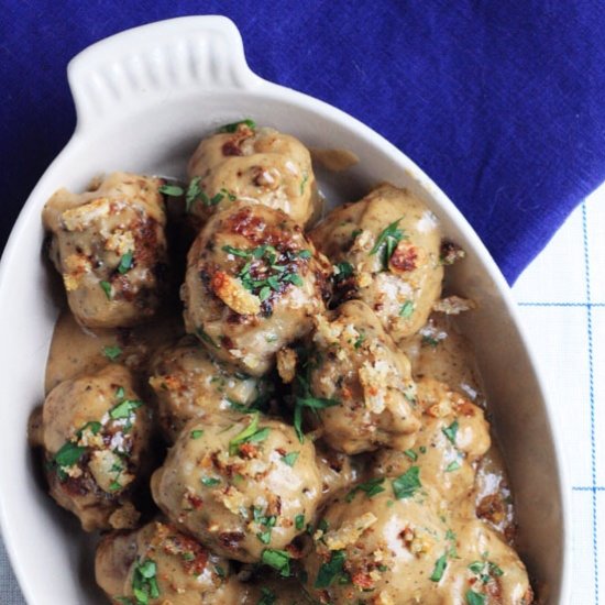 Pork Crackling Meatballs