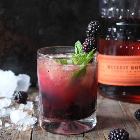 Blackberry Whiskey Smash