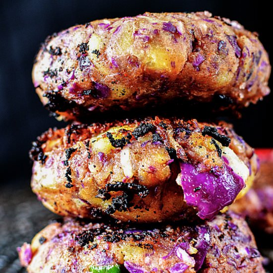 Potato Red Cabbage Tikki