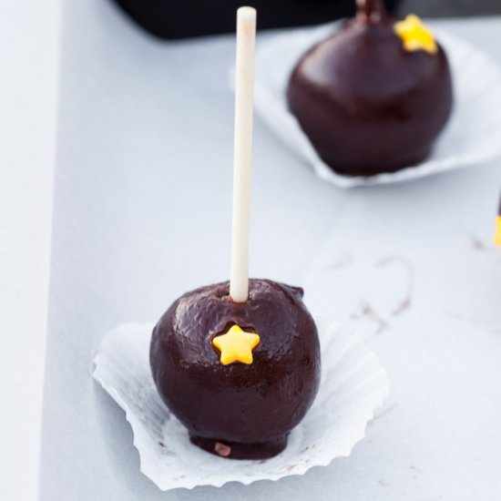 Dark Chocolate Pomegranate Cake Pop