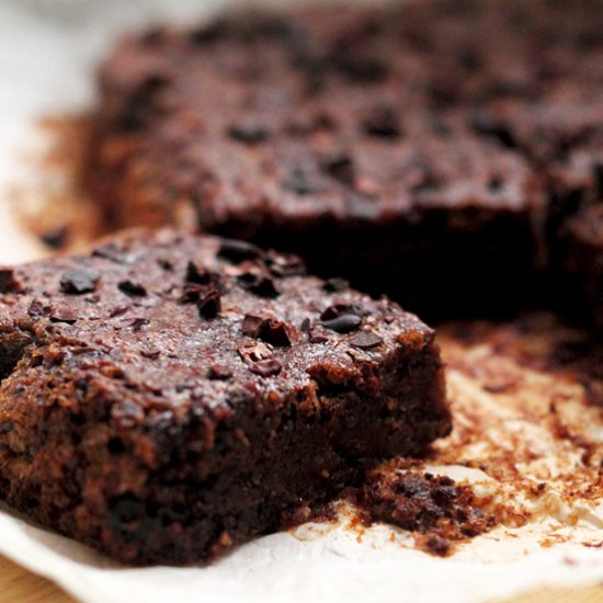 Vegan Chocolate & CacaoNibs Brownie