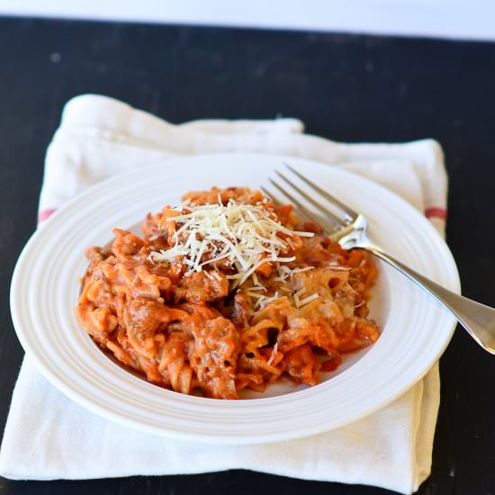 One Pan Sausage Pasta