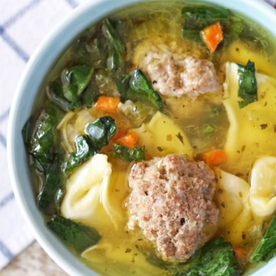 Meatball Tortellini Soup