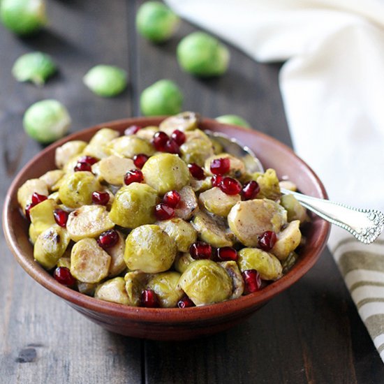 Brussel Sprouts in “Cream” Sauce