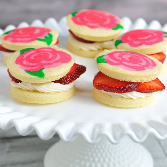 Strawberry Shortcake Whoopie Pies