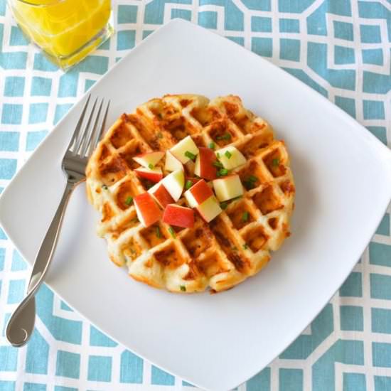 Cheddar Apple Waffles