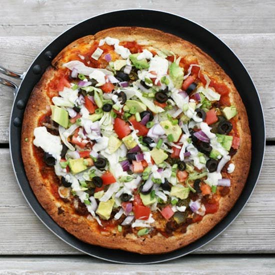 Vegetarian Taco Pizza