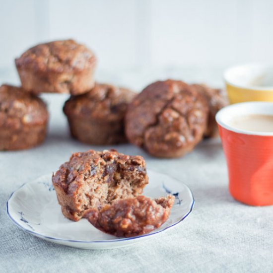 Peanut Butter and Banana Muffins