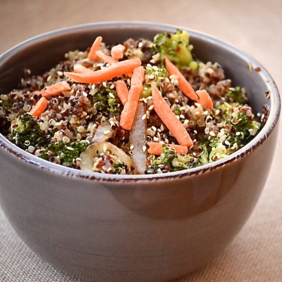 Sesame Quinoa Broccoli Salad