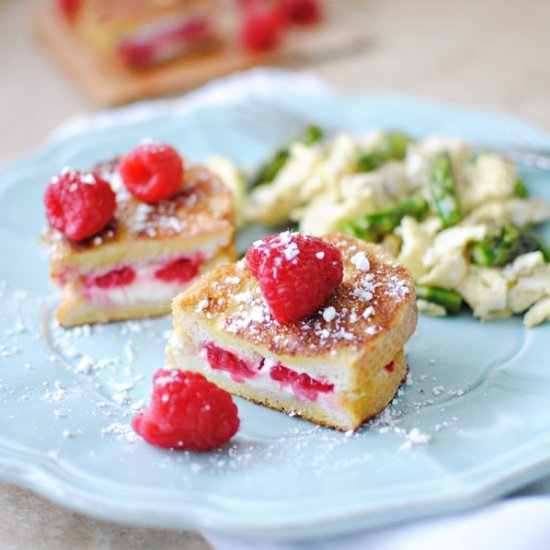 Raspberry Stuffed French Toast