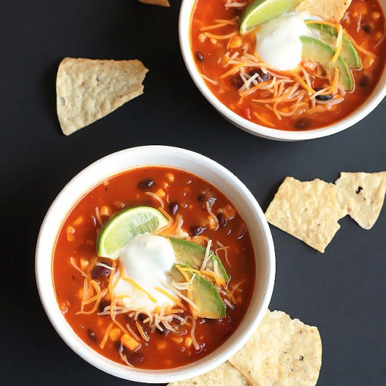 Vegetarian Taco Soup