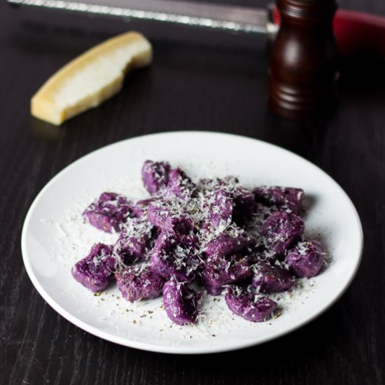 Purple Sweet Potato Ricotta Gnocchi