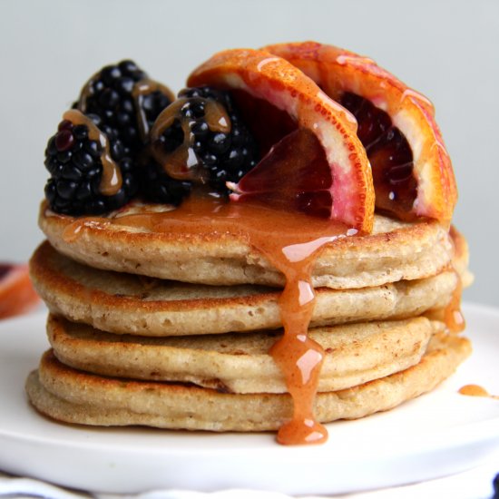 Blood Orange Buckwheat Pancakes