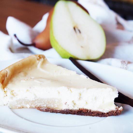 Pear Vanilla Bean Cheesecake