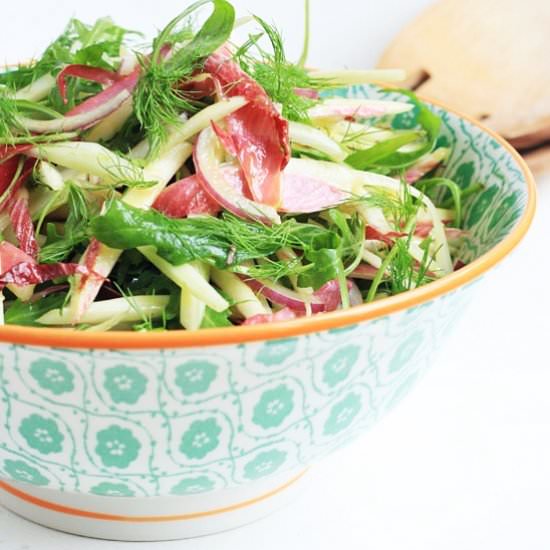 Fennel and Chicory Salad with Mango