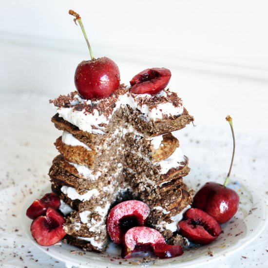 Healthy Black Forest Pancakes