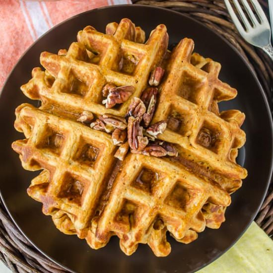 Whole Wheat Sweet Potato Waffles