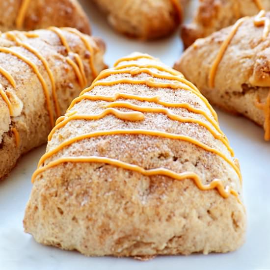 Apple Cinnamon White Choc Scones