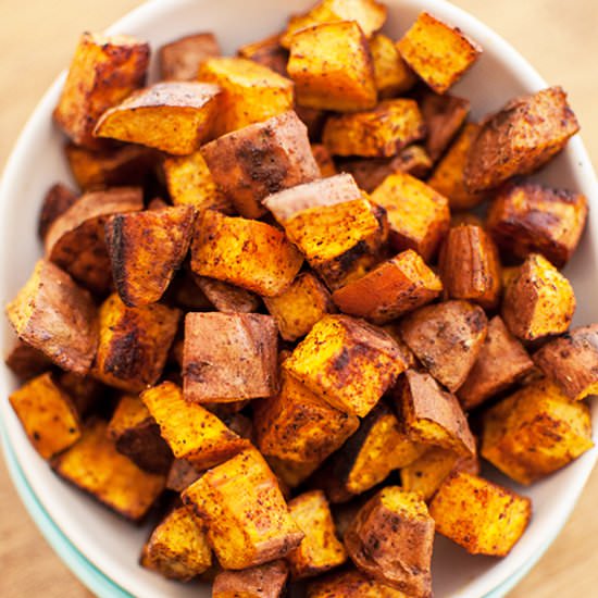 Cinnamon Chili Sweet Potatoes