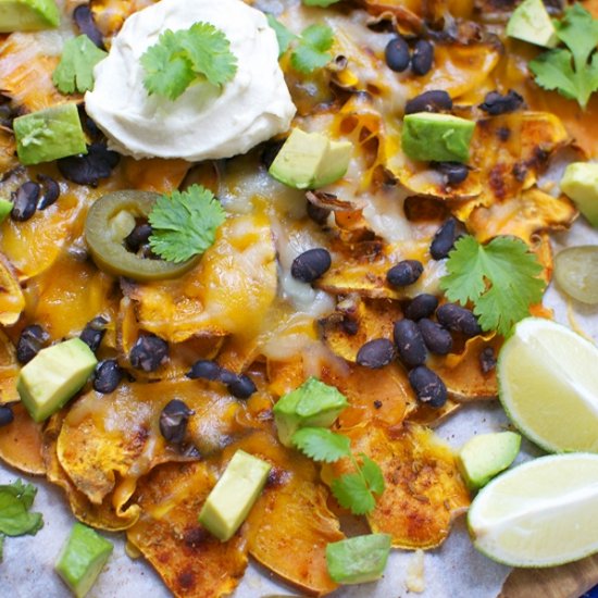 Spicy Sweet Potato Nachos