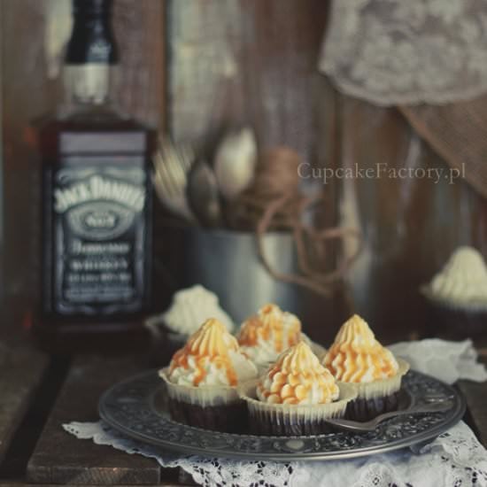 Chocolate Cupcakes with Caramel