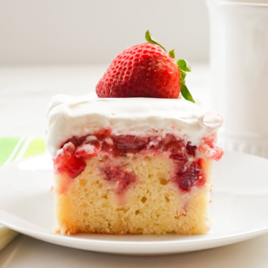 Strawberry Shortcake Poke Cake