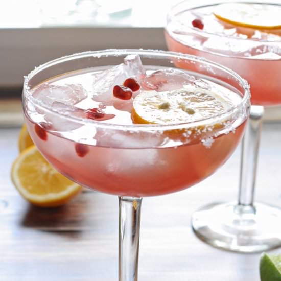 Meyer Lemon Pomegranate Margarita