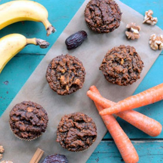 Carrot Banana Muffins