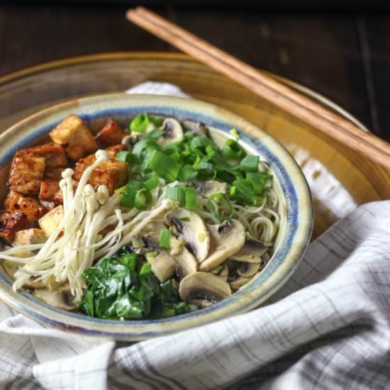 Miso Ramen with Chili Tofu