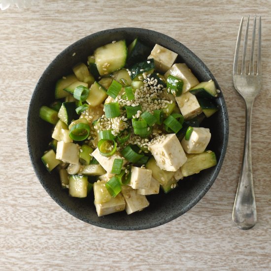 Tofu and Cucumber Salad