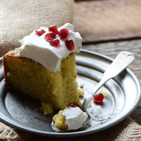 Cardamom Saffron Cake