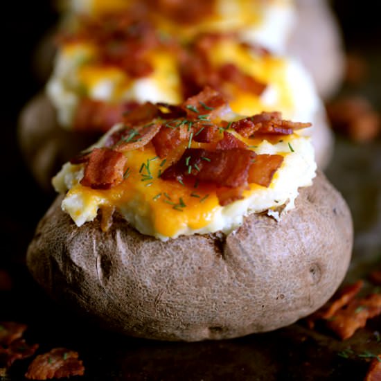 Dill Horseradish Twice Baked Potato