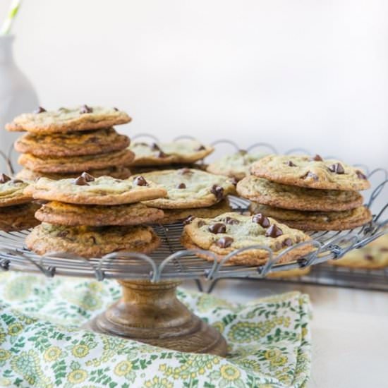 Mint Chocolate Chip Cookies