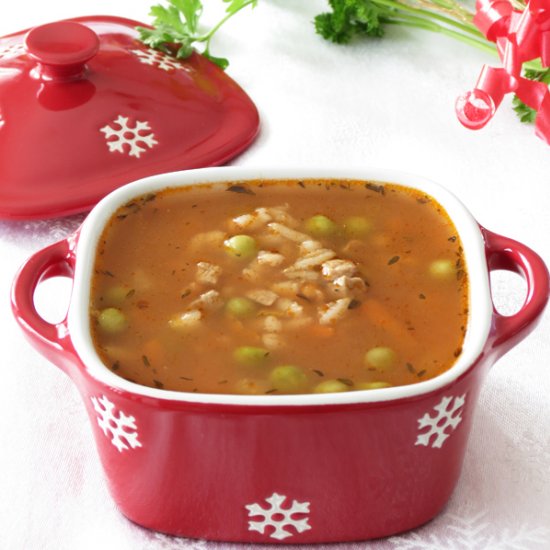 Brown Rice Beef Barley Soup