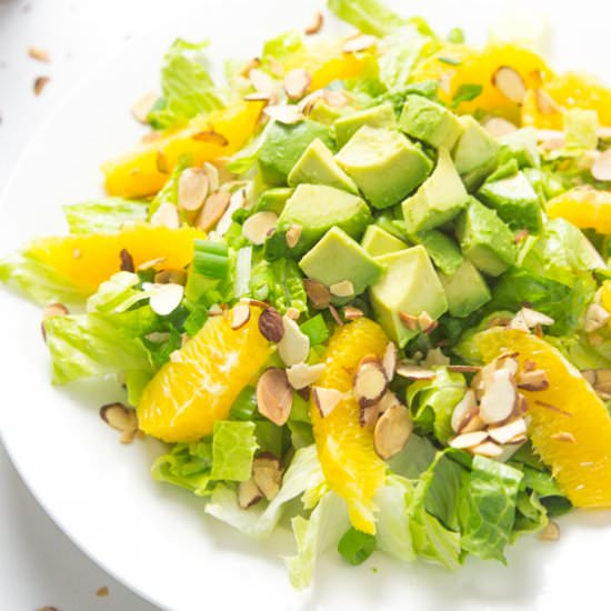 Orange Almond Salad with Avocado