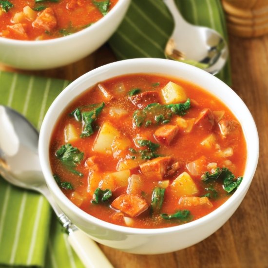 Kale Soup with Chorizo