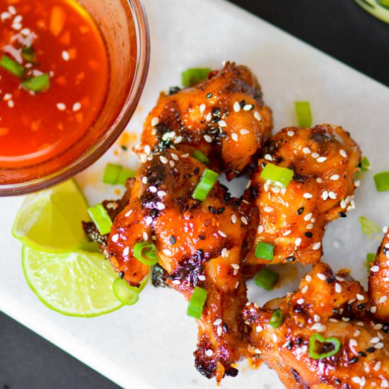 Honey Sriracha Chicken Wings