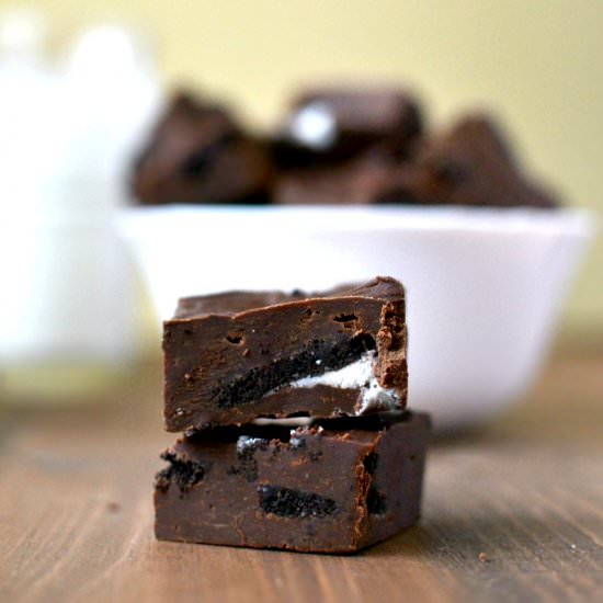 Oreo Cookies and Chocolate Fudge