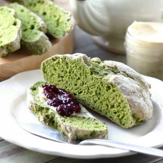 Green Irish Soda Bread