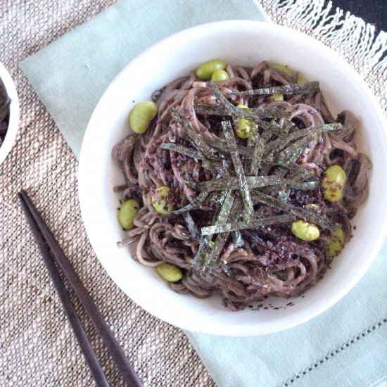 Edamame and Soba Noodle Bowl