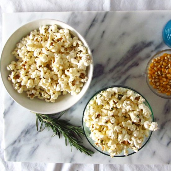 Rosemary Black Pepper Popcorn