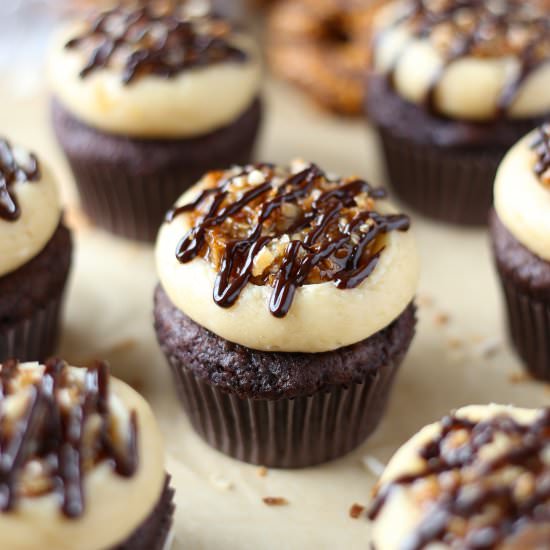 Samoa Cupcakes